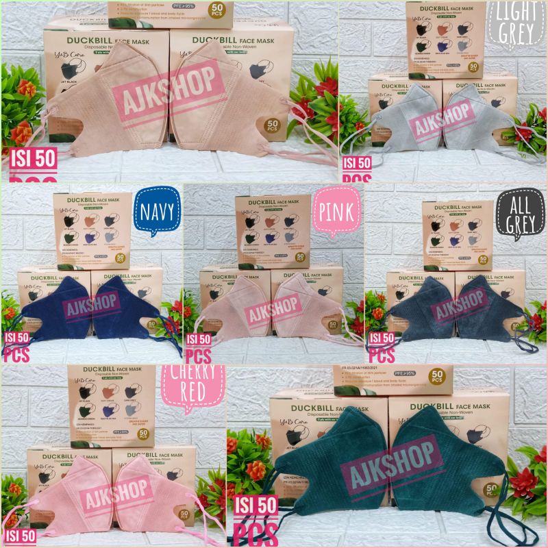 Masker Hijab Duckbill isi 50 pcs