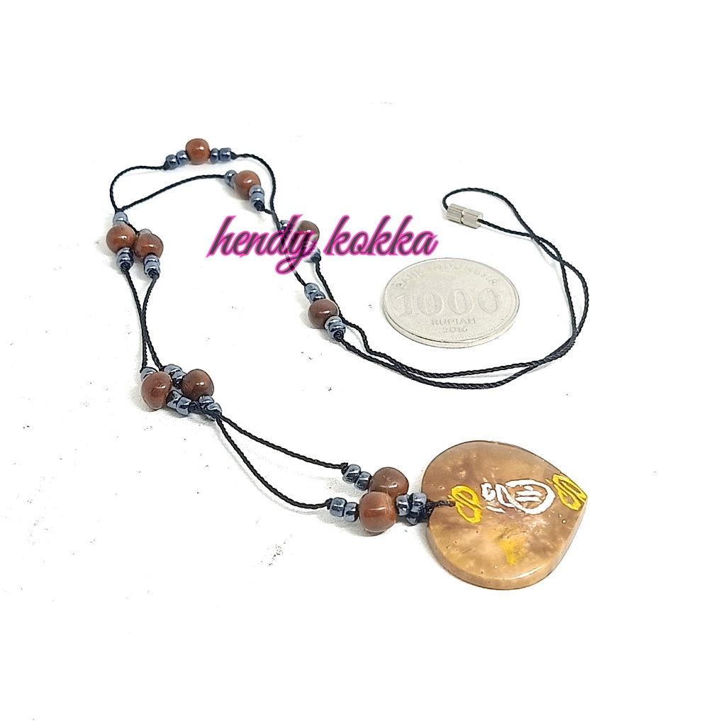 GROSIR 10pcs kalung manik kokka kaukah love manik ukir CKLT