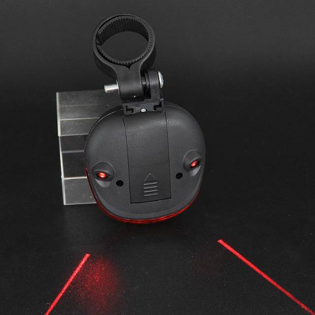 TaffLED lampu belakang sepeda laser 5 LED