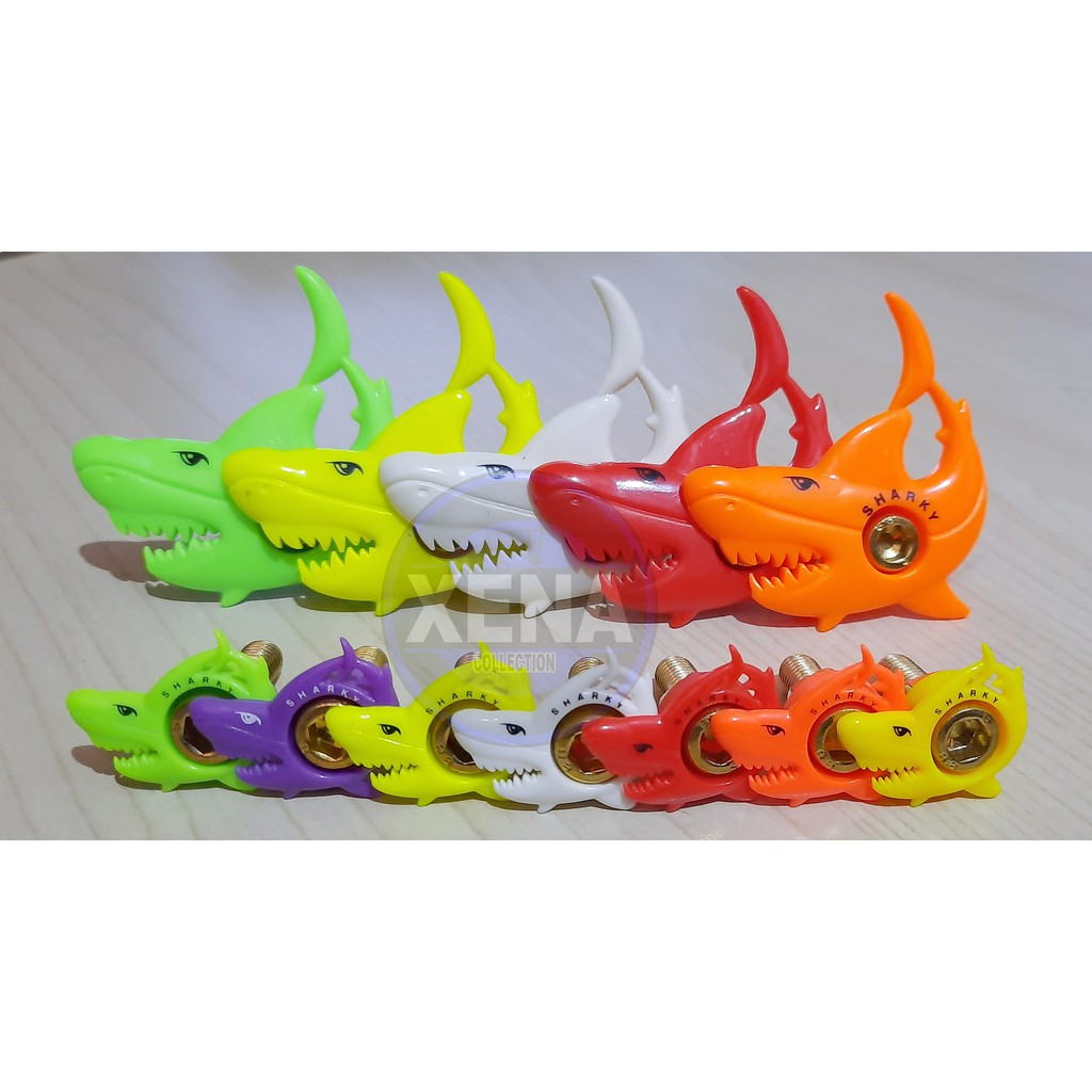 Baut Variasi motor model Sharky Hiu (10Pcs) Monel + Baut + Mur
