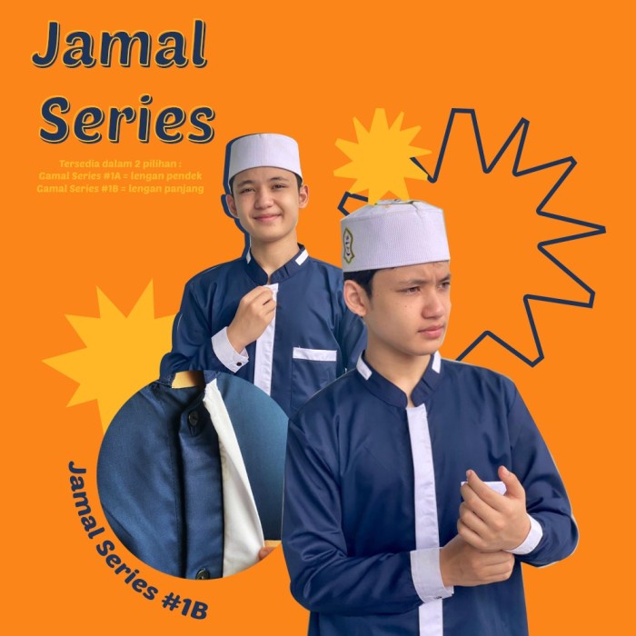 BAJU KOKO JAMAL GOZI BY ALWI ASSEGAF - BLUESTRAPCOKLAT, XL