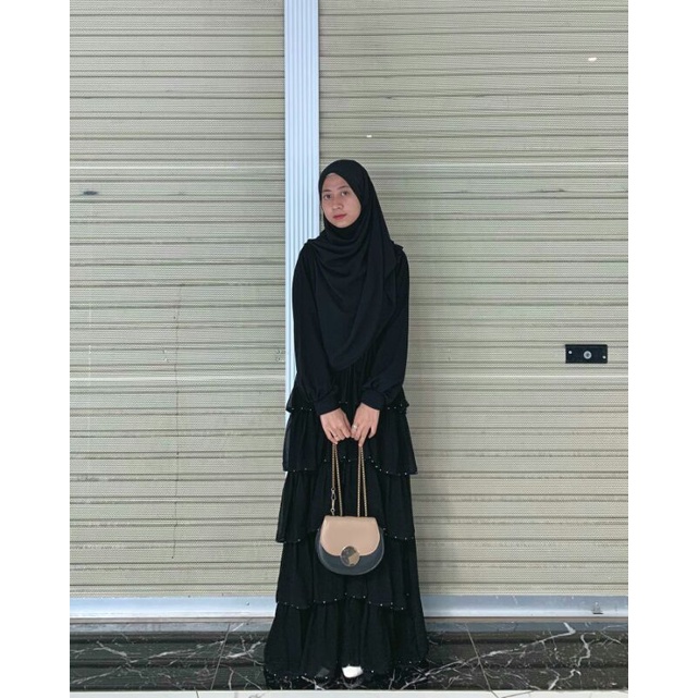 Basic Abaya / Abaya Turkey /Abaya gamis Ruffle by khei.abaya