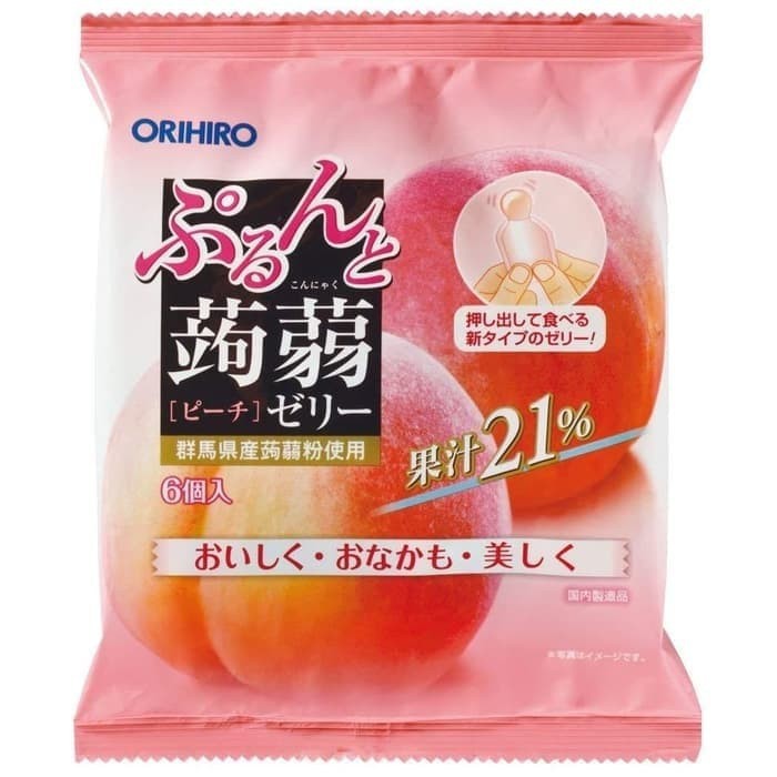 

Orihiro Konjac Jelly Pouch Peach 120gr | Jelly Rasa Persik