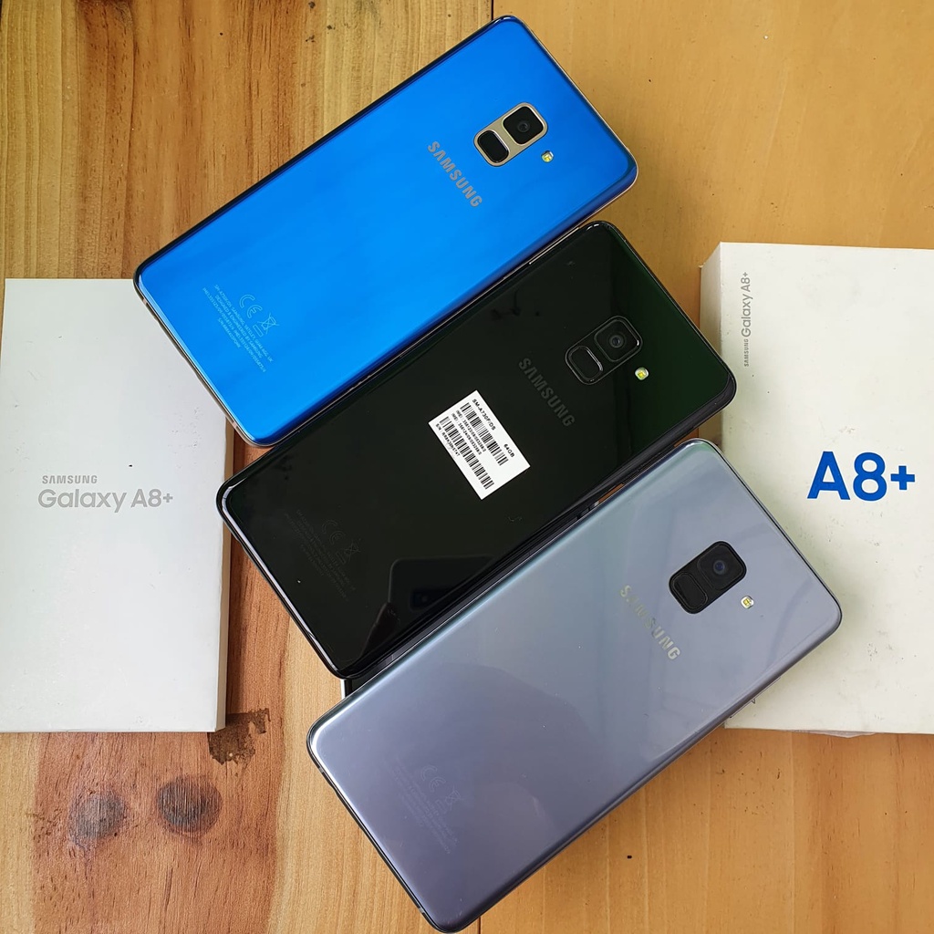SAMSUNG A8 PLUS SECOND 6/64GB HANDPHONE SECOND HP SEKEN HP BEKAS HP MURAH