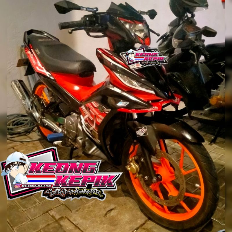 (BISA COD) STRIPING STIKER LIS VARIASI THAILAND MOTOR YAMAHA NEW JUPITER MX NJMX 2011-2014 EXCITER 1