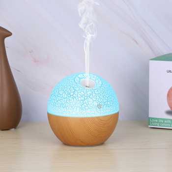 [COD] Alat Pelembad Udara Aromatherapy Ultrasonic RGH Light Wood