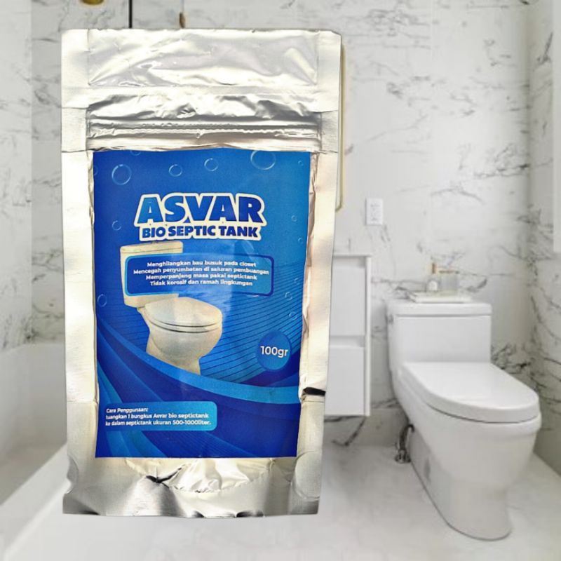 ASVAR BIO SEPTIC obat penghilang bau kloset & penyumbatan wc