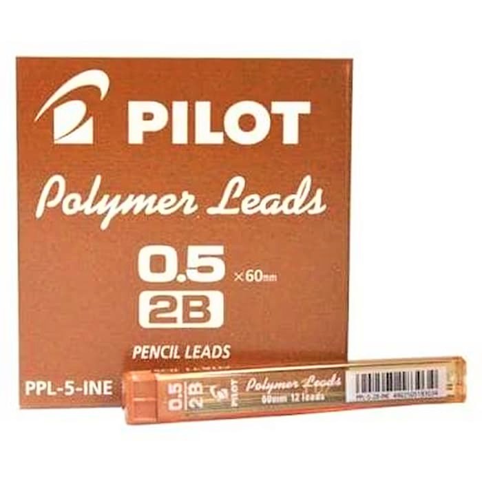 

ISI PENSIL 2B MEKANIK PILOT 0.5 mm PENCIL LEADS MECHANIC PENCIL REFIL