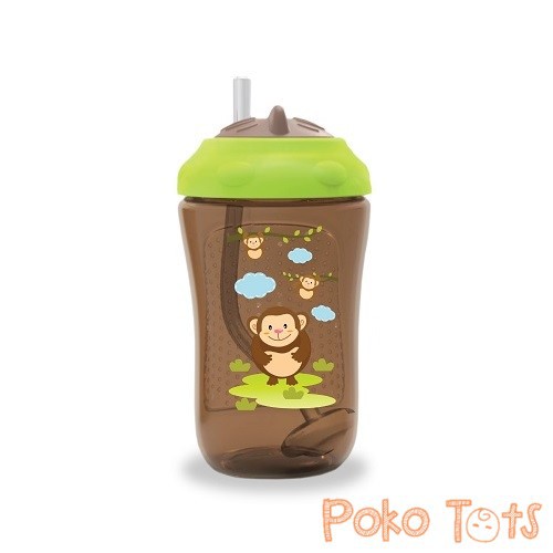 Baby Safe Straw Cup Bottle With Weighted Straw 300ml Botol Sedotan Pemberat 360 Derajat