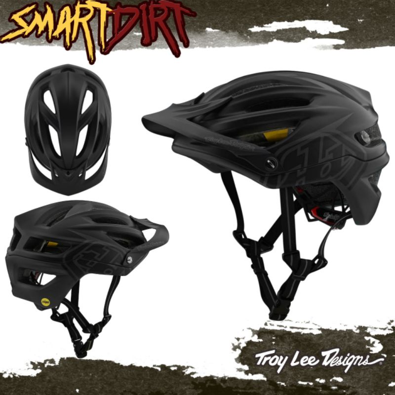 HELM SEPEDA TLD A2 MIPS BLACK HELM MTB TLD A2 MIPS HELM SEPEDA MTB