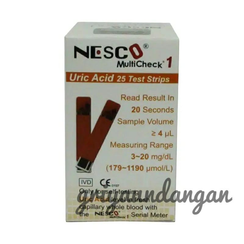 strip nesco asam urat / strip nesco uric acid