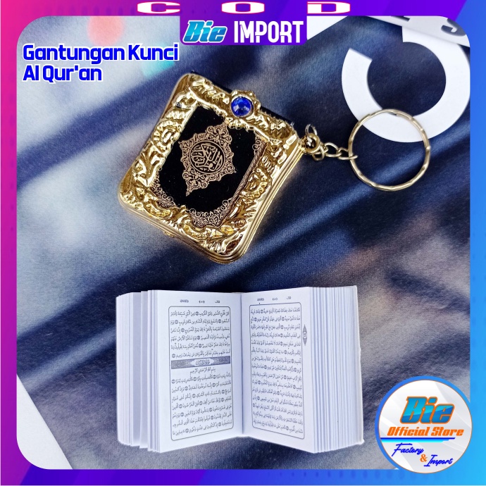 Gantungan Kunci Al Qur'an Mini Import Best Seller