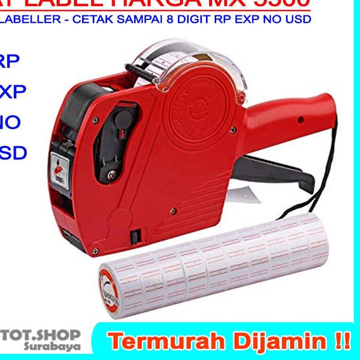 

Limited - ADA TUTUP MX 5500 ALAT LABEL HARGA PRICE LABELLER 8 DIGIT