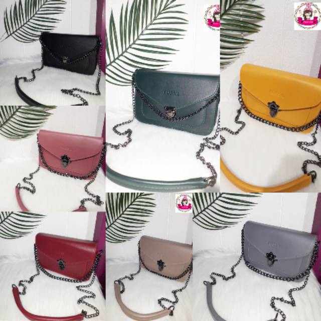 Tas selempang wanita fossil polos