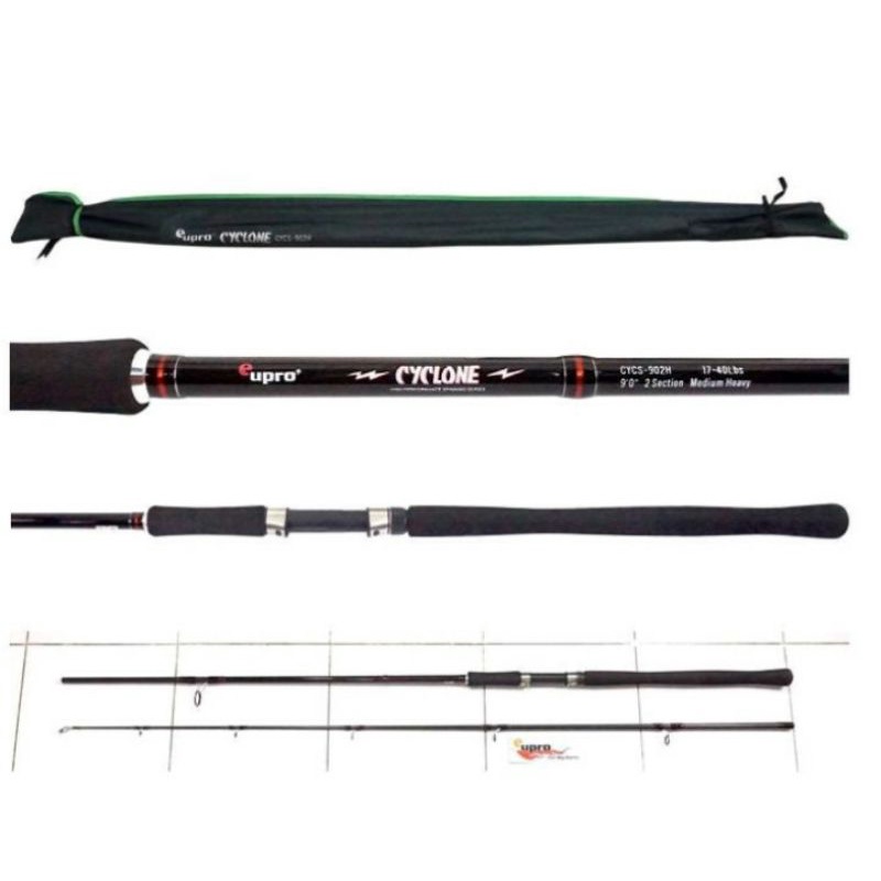 joran sambung 2 eupro cyclone 300  330