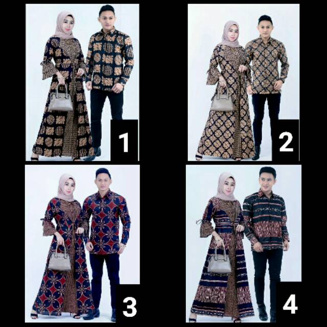 COUPLE BATIK GAMIS KEMEJA