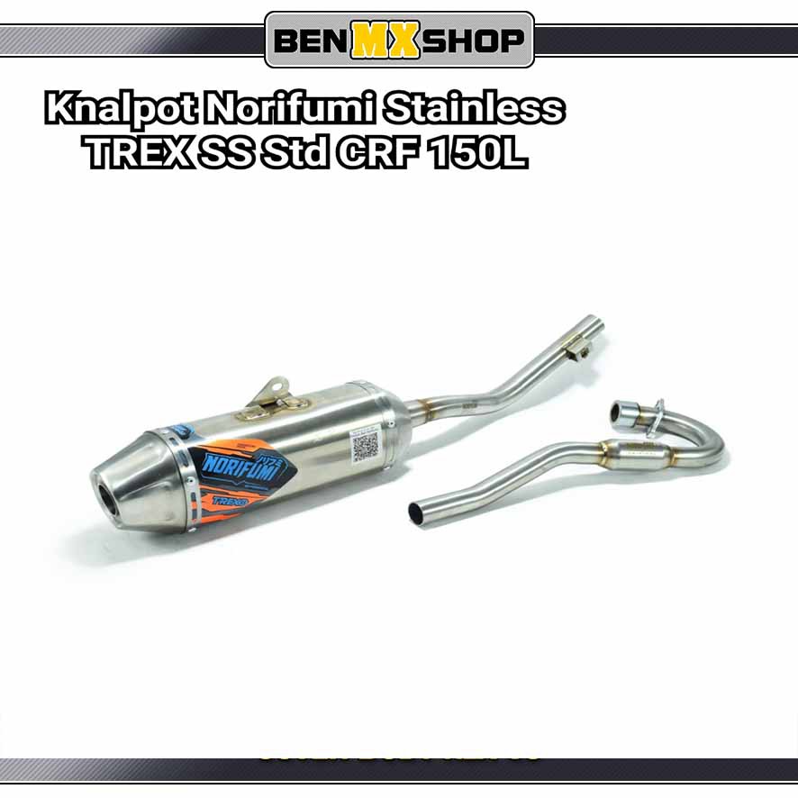Knalpot Muffler Norifumi Stainles TREX SS CRF 150L / KLX BF / WR 155