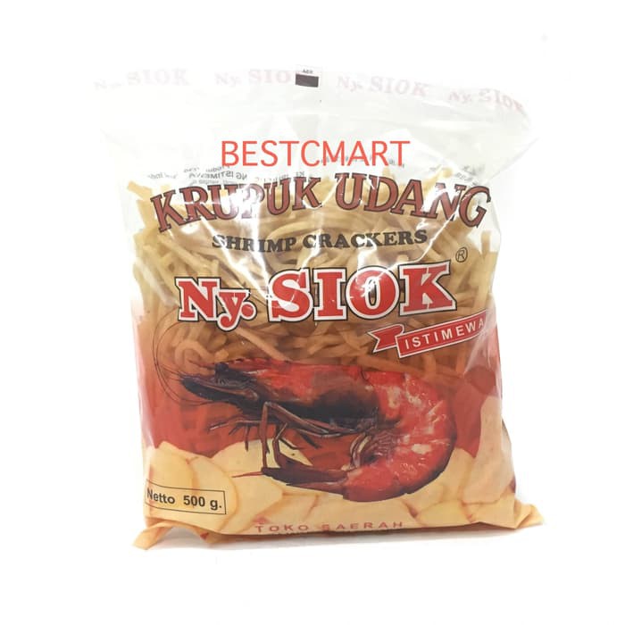 

NY. SIOK KRUPUK UDANG SHRIMP CRACKERS STIK 500 GR ~ kp1262