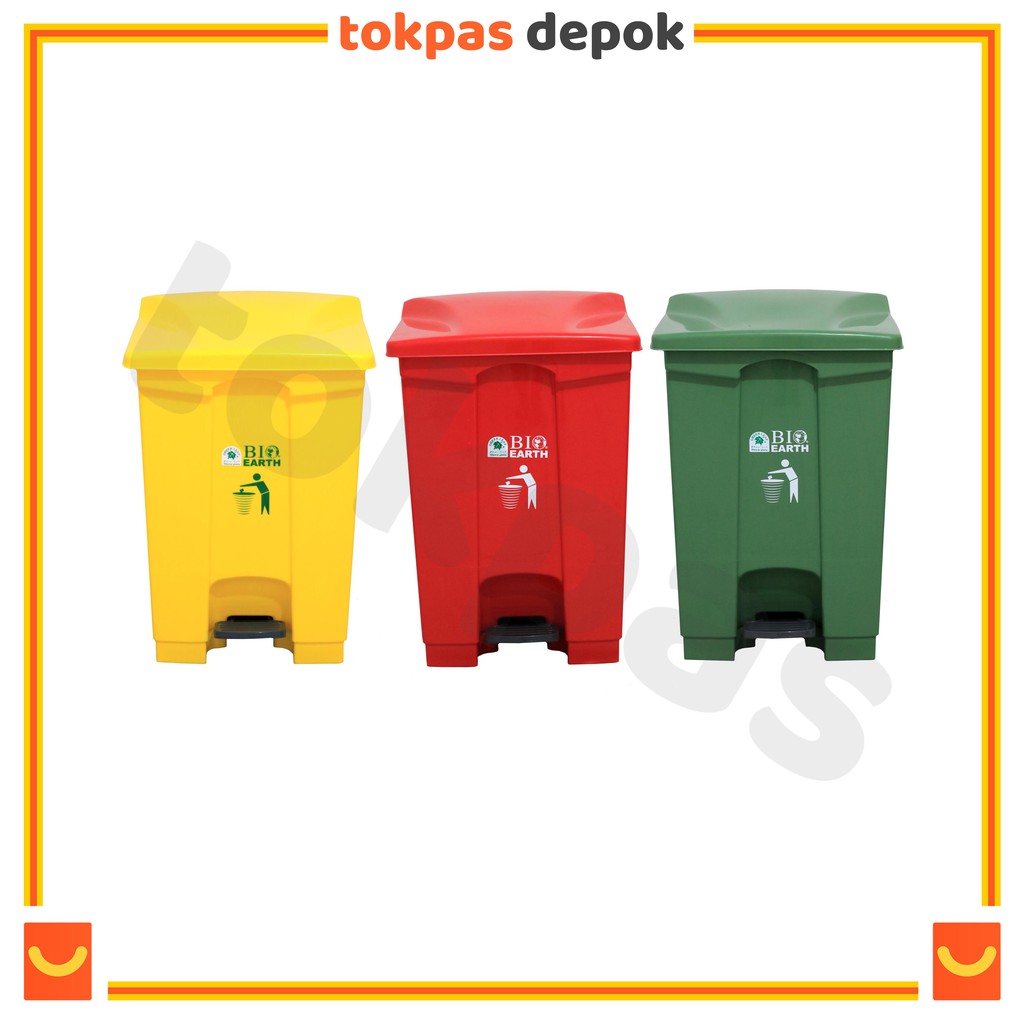 Tempat Sampah Multifungsi Kuat Awet Kapasitas Besar Tempat Sampah Injak Dengan Tutup Trash Bin Tong 