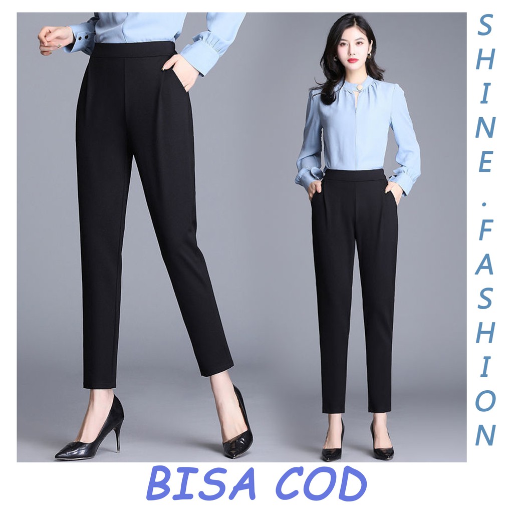  Celana  Legging Panjang Korea  Style  Wanita Casual Slim 