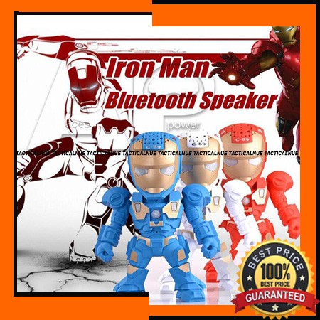 SPEAKER IRON MAN MINI - UNIK DAN LUCU - BLUETOOTH USB FM RADIO MUSIC BOX