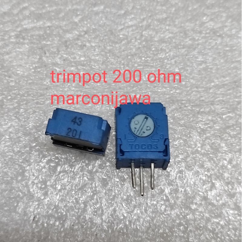trimpot VR200 ohm Tocos trim depan