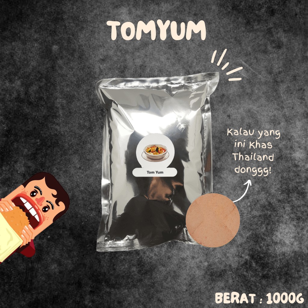 BUMBU TABUR RASA TOMYUM THAILAND 1000GRAM - SEASONING POWDER TABURAN KENTANG KERIPIK AYAM JAMUR