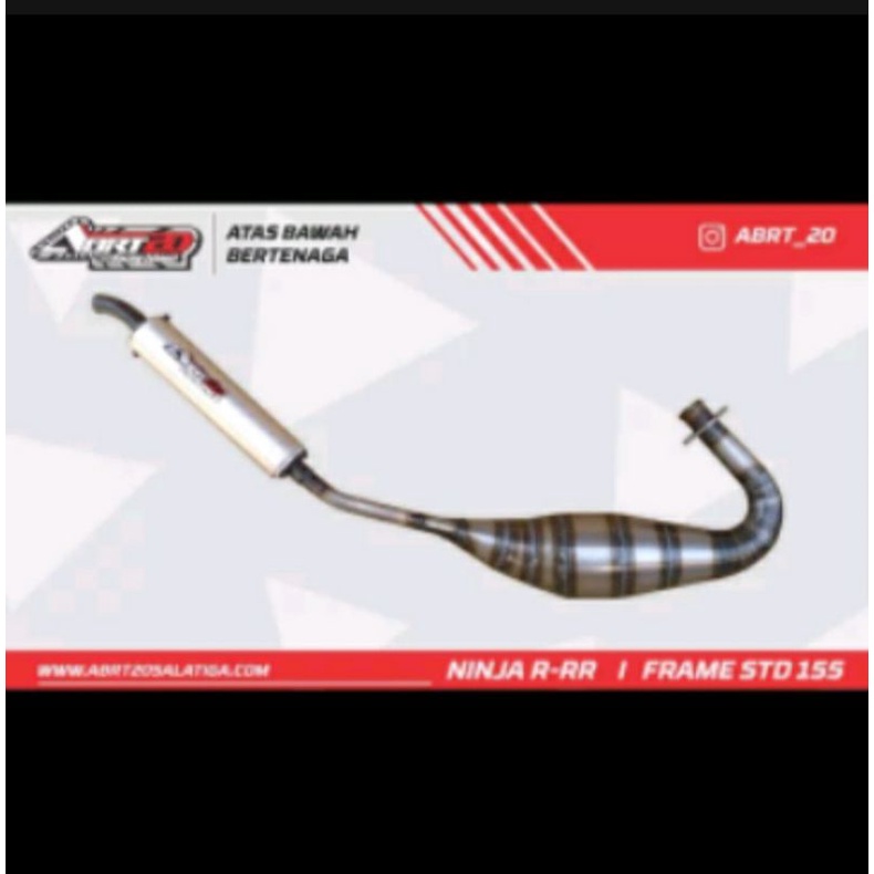 Knalpot ABRT20 KAWASAKI NINJA R-RR Galvanis Spek Racing Frame Standar 155