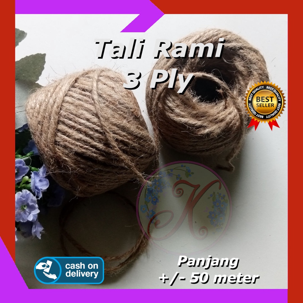 Tali Rami Goni 3 Ply 50 meter per roll