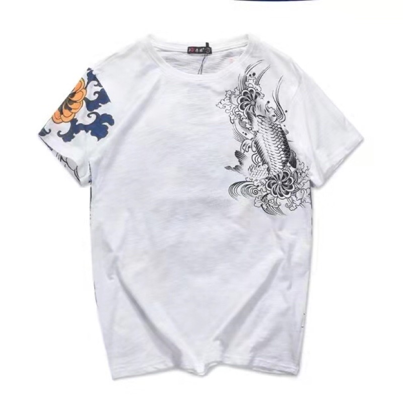 SK03 KAOS SUKAJAN IMPORT PRIA WANITA JEPANG KOREA KOI HARAJUKU ORIGINAL M-3XL JY28