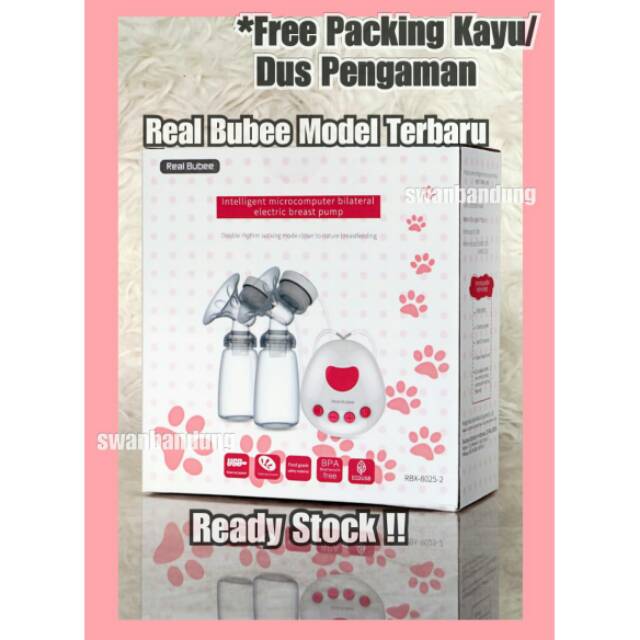 Pompa Asi Elektrik Real Bubee Double Breastpump | Shopee
