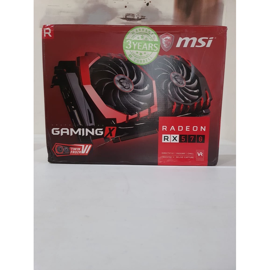 VGA RX 570 4GB MSI GAMING X SUPER ISTIMEWEA