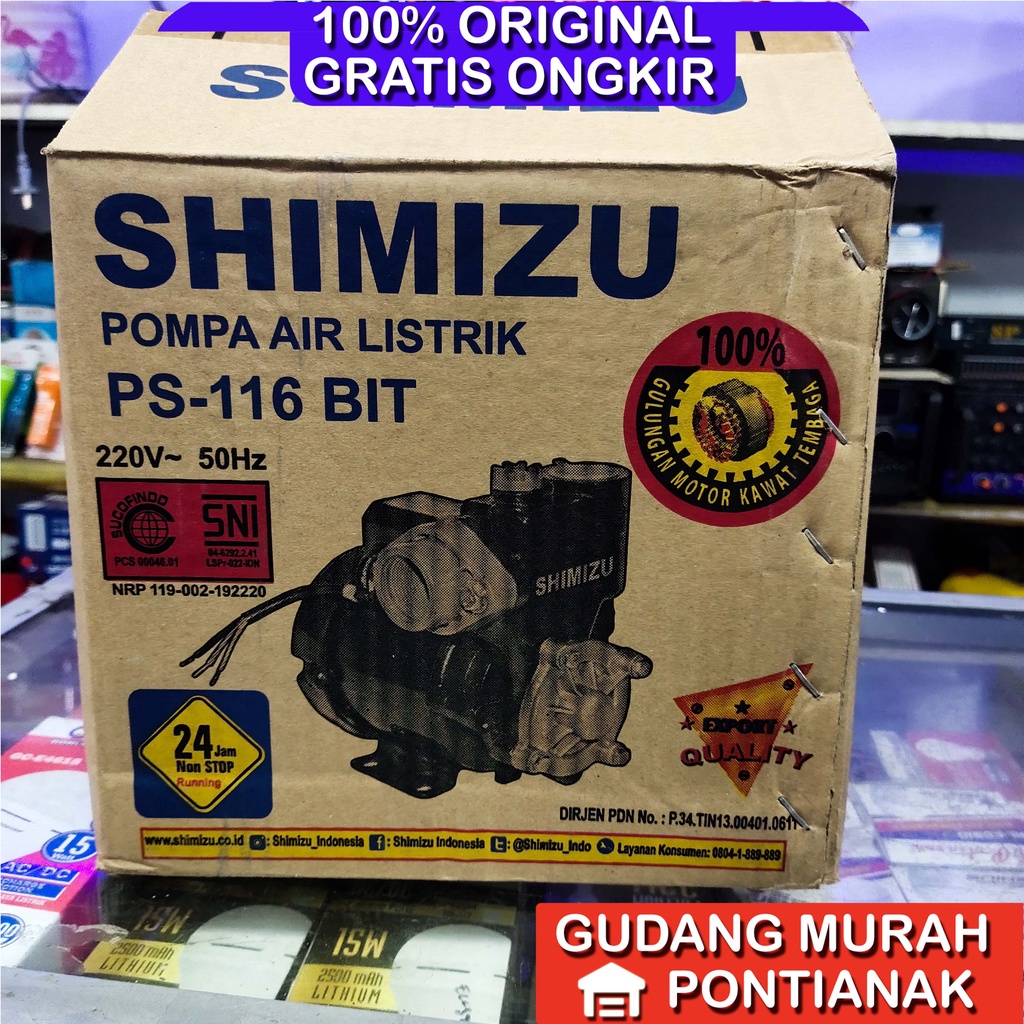 Pompa Air Shimizu 125 watt PS 116 BIT