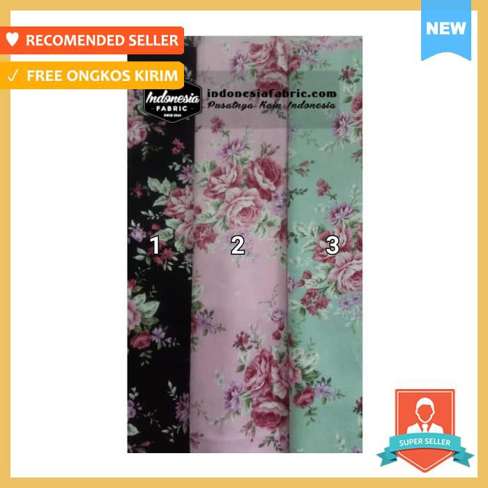 KAIN GAMIS KAIN KATUN JEPANG MOTIF LIDYA (PER 1 MTR)