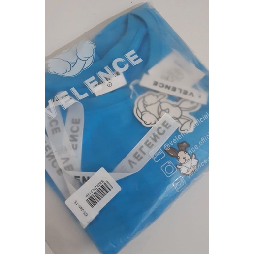 BAJU VELENCE CROP TOP BIRU BLUE OFFICIAL