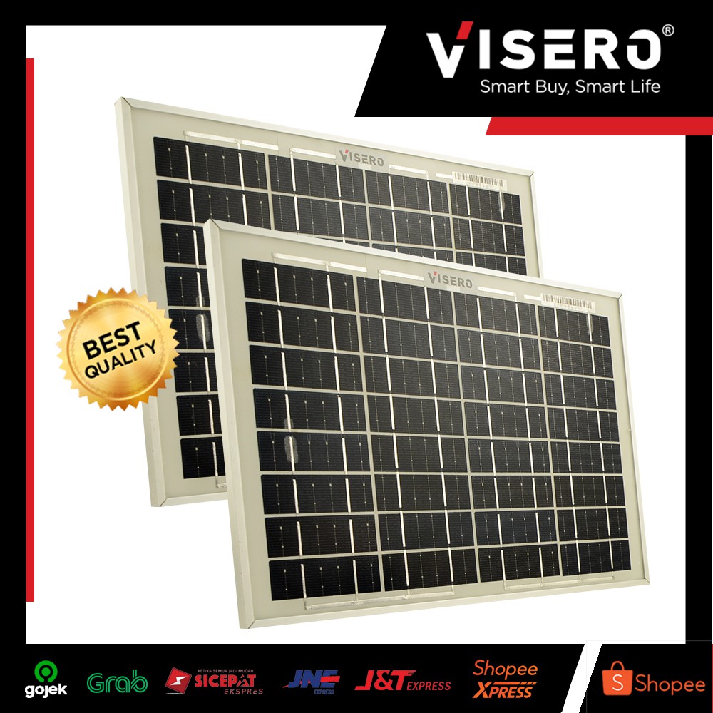 Solar Panel/Solar Cell/Panel Surya Mono/Monocrystalline 50 WP Visero