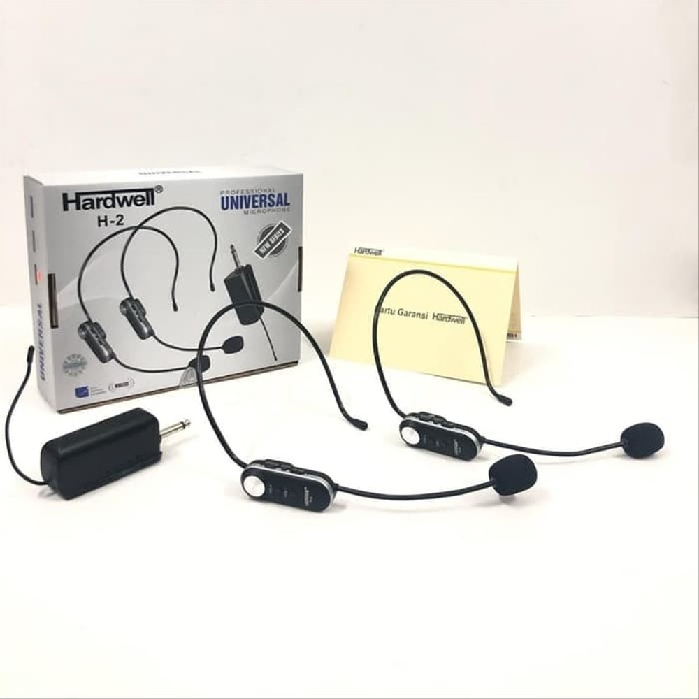 mic wireless bando hardwell H-2 mic headset wireless.mic imam hobbies