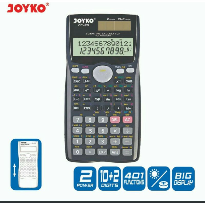 

Calculator / Kalkulator Joyko CC-25 / Scientific / 401 Functions