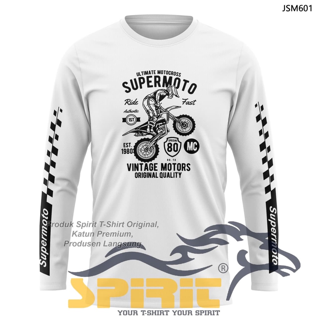 kaos ultimate motorcross supermoto pria lengan panjang premium distro all color terkeren