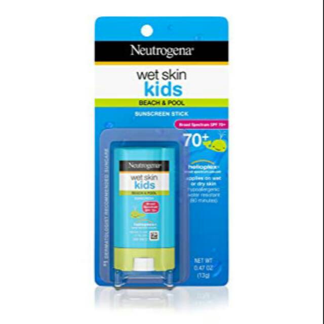 Neutrogena Wet Skin Kids Sunscreen Stick Face Body SPF 70 047oz