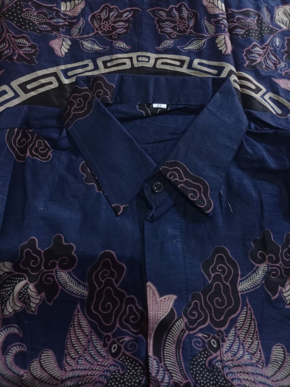 Kemeja Batik Spesial Navy / Batik Pria Lengan Panjang / Baju Batik Pria / Seragam Batik