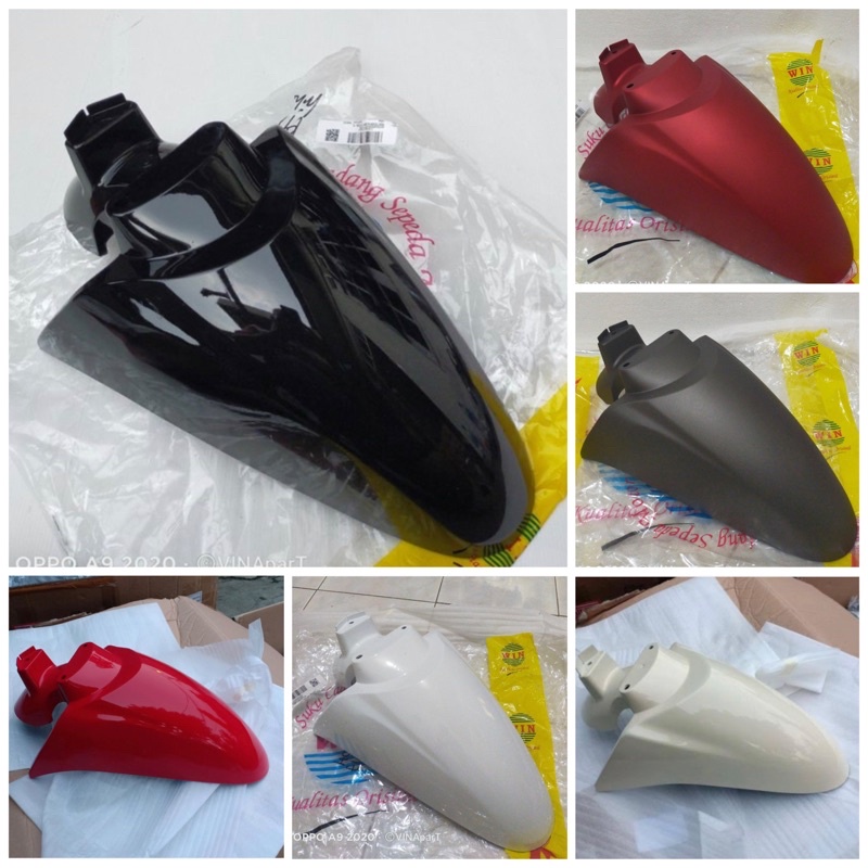 Spakbor depan scoopy esp k93 2017 2018 2019 hitam merah putih krem coklat merah doff non original