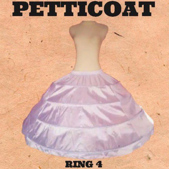 PETTICOAT RING 4 / ROK DALAM PENGEMBANG GAUN PENGANTIN