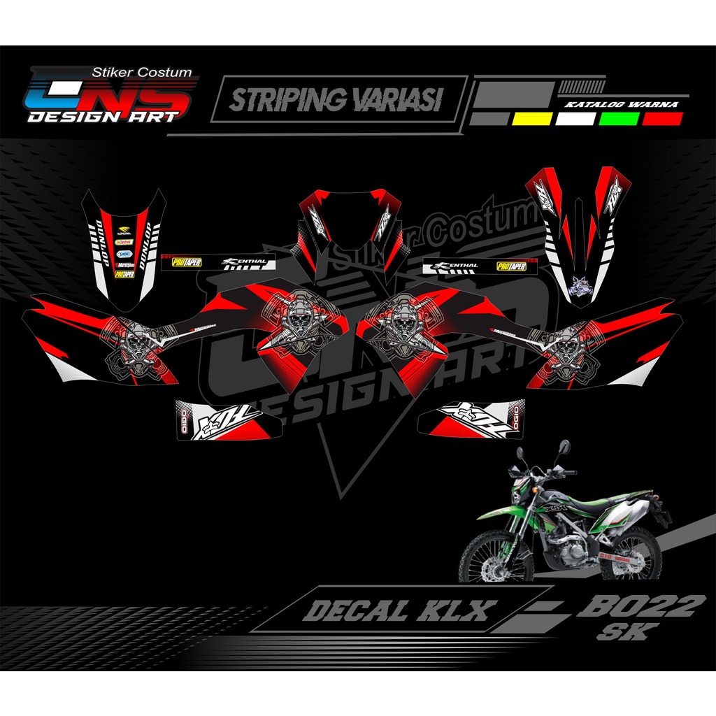 DECAL KLX BF STIKER KLX BF / KLX BF SE / STIKER FULLBODY VARIASI KLX BF STIKER STRIP DECAL FULL KLX