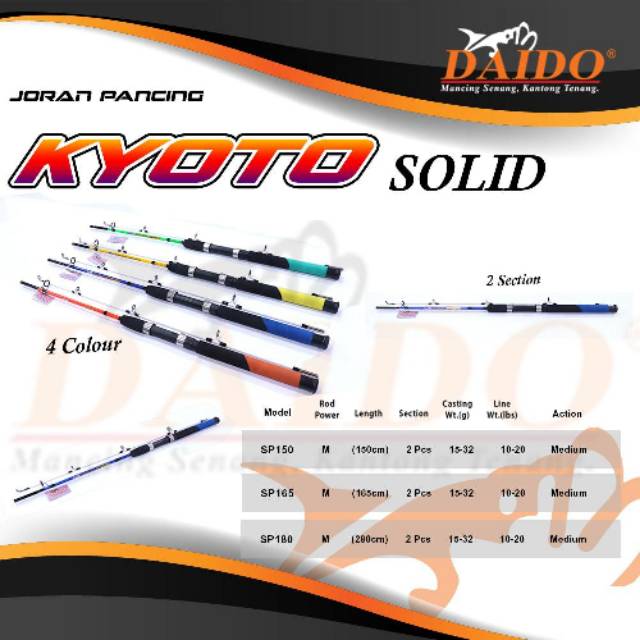 Joran Daido KYOTO SOLID panjang 1,5 meter