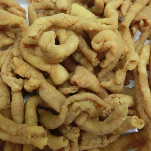 

100gram KERIPIK USUS AYAM Kripik Usus Lauk Makan RENYAH GURIH NAMPOL