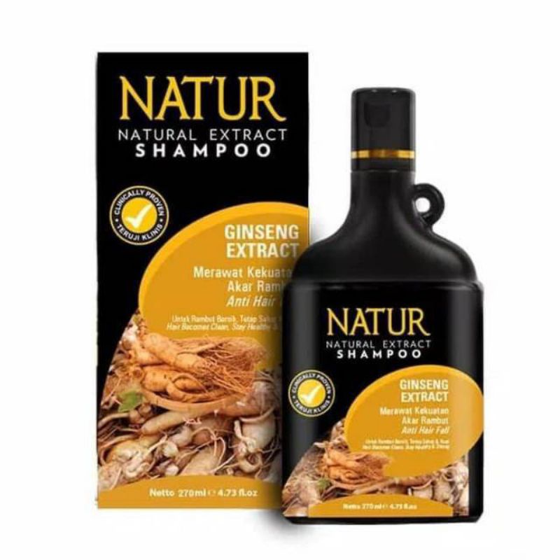 NATUR Shampoo Gingseng Extract - 270ml