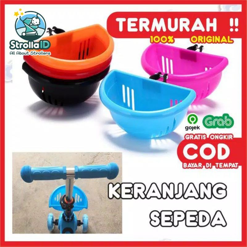 Keranjang Sepeda Anak Sepeda Roda Tiga Stroller Anak Stroller Bayi Kereta Bayi Rak Sepeda