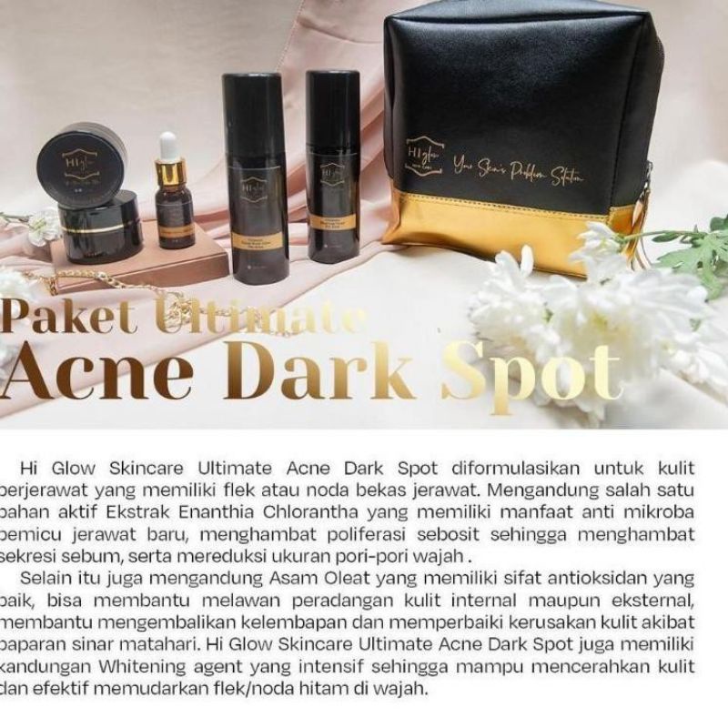 hi glow paket ultimate acne dark spot