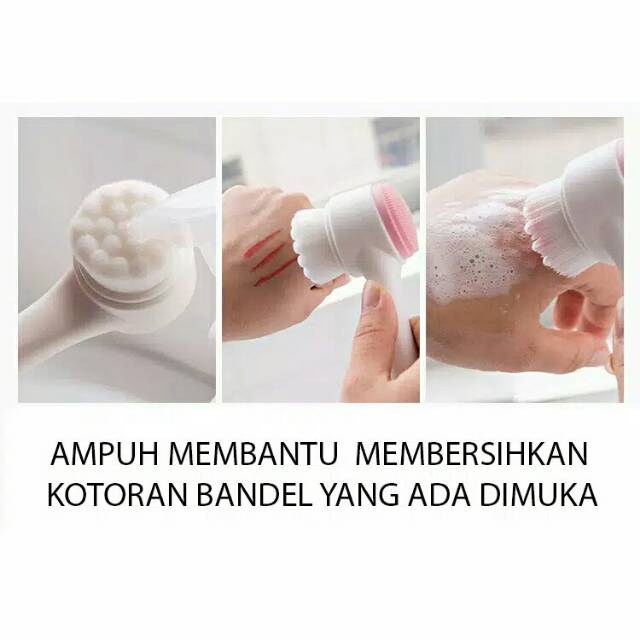 SIKAT PEMBERSIH WAJAH FACIAL CLEANSING BRUSH 3D SILICONE